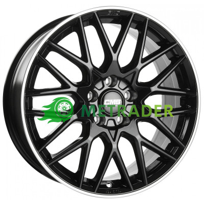 CMS C25 R20 W8.5 PCD5x112 ET30 DIA66.5 Diamond Rim Black