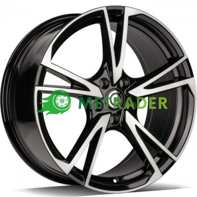 Carbonado ADVANCED R19 W8.5 PCD5x112 ET40 DIA66.5 Black Front Polished