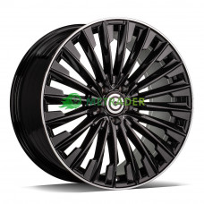 Carbonado Action R20 W8.5 PCD5x112 ET30 DIA66.6 Black Glossy Lip Polished