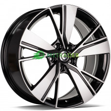 Carbonado Alien R18 W8 PCD5x112 ET40 DIA57.1 Black Front Polished