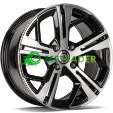 Carbonado Angers R16 W7 PCD4x108 ET20 DIA65.1 Black Front Polish