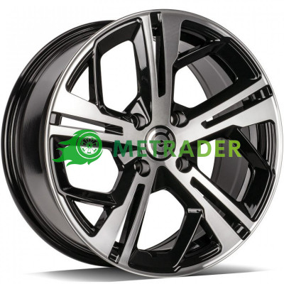 Carbonado Angers R16 W7 PCD4x108 ET20 DIA65.1 Black Front Polish