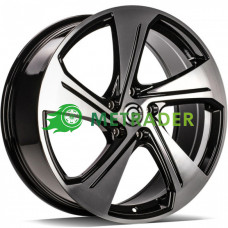 Carbonado Aqua R18 W8 PCD5x112 ET45 DIA57.1 Black Front Polished