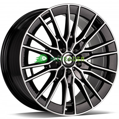 Carbonado BRAWL R20 W8.5 PCD5x112 ET35 DIA66.6 Black Front Polished