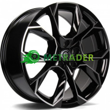 Carbonado Beast R16 W6.5 PCD5x112 ET43 DIA57.1 Black Front Polished