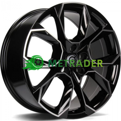 Carbonado Beast R17 W7 PCD5x112 ET43 DIA57.1 Black Front Polished