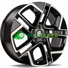 Carbonado Brema R18 W7.5 PCD5x112 ET45 DIA66.5 Black Front Polished