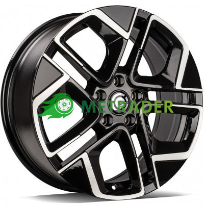 Carbonado Brema R18 W7.5 PCD5x112 ET45 DIA66.5 Black Front Polished