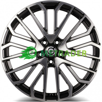 Carbonado Brilliant R19 W8 PCD5x112 ET45 DIA66.5 Black Front Polished