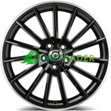 Carbonado Bullock R17 W7 PCD5x100 ET40 DIA73.1 Black Gloss Lip Poliashed