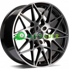 Carbonado Crazy R19 W8.5 PCD5x120 ET35 DIA72.6 Black Front Polished