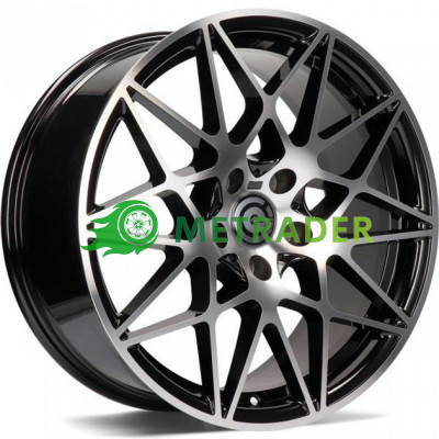 Carbonado Crazy R19 W8.5 PCD5x120 ET35 DIA72.6 Black Front Polished