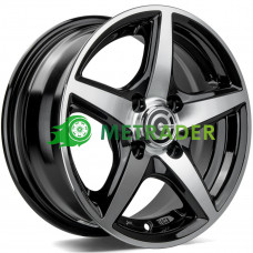 Carbonado Crow R13 W5.5 PCD4x98 ET30 DIA67.1 Black Front Polished