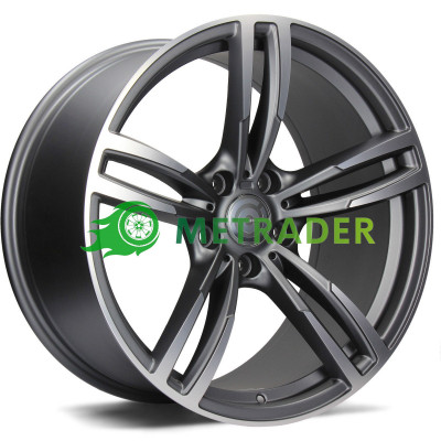 Carbonado Diamond R18 W8.5 PCD5x120 ET33 DIA72.6 Matt Anthracite Front Polished