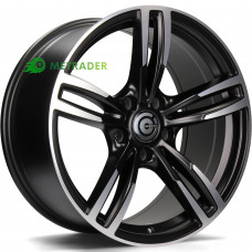 Carbonado Diamond R17 W8 PCD5x120 ET33 DIA72.6 Matt Black Front Polished