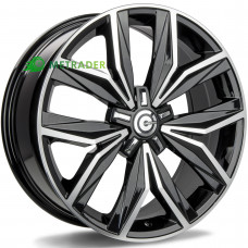 Carbonado Disco R19 W8 PCD5x112 ET43 DIA66.6 Black Front Polished