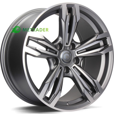 Carbonado Dynamite R17 W8 PCD5x120 ET30 DIA72.6 Matt Anthracite Front Polished