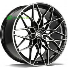 Carbonado Emerald R18 W8 PCD5x120 ET30 DIA72.6 Black Front Polished