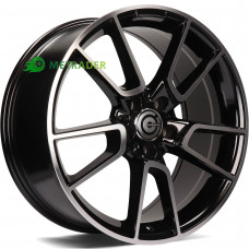 Carbonado Excellent R19 W8.5 PCD5x112 ET45 DIA66.6 Black Front Polished