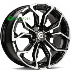 Carbonado Explode R15 W6.5 PCD4x100 ET35 DIA67.1 Black Front Polished