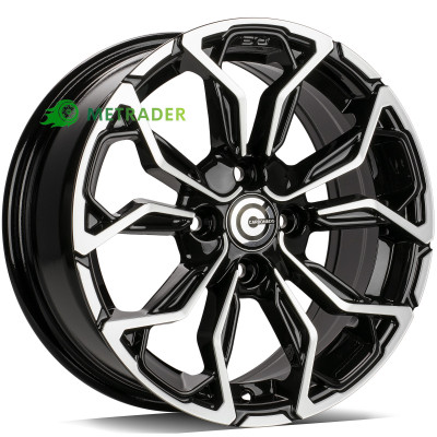 Carbonado Explode R17 W7 PCD4x100 ET37 DIA67.1 Black Front Polished