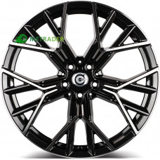 Carbonado Fast R19 W8 PCD5x112 ET25 DIA66.6 Black Front Polished