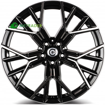 Carbonado Fast R20 W8.5 PCD5x112 ET28 DIA66.6 Black Front Polished