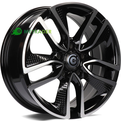Carbonado Force R15 W6.5 PCD5x114.3 ET38 DIA73.1 Black Front Polished