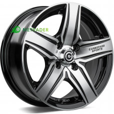 Carbonado GTR Sports 1 R13 W5.5 PCD4x98 ET30 DIA67.1 Black Front Polished