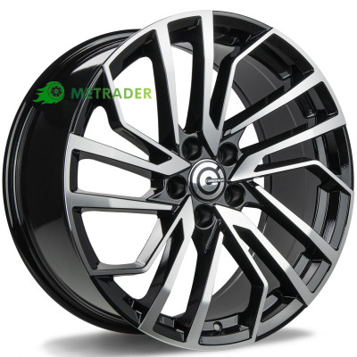 Carbonado Game R20 W9 PCD5x112 ET30 DIA66.5 Black Front Polished