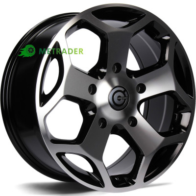 Carbonado Giant R18 W8 PCD5x160 ET50 DIA65.1 Black Front Polished