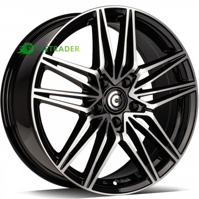 Carbonado Ground R18 W7.5 PCD5x114.3 ET40 DIA73.1 Black Front Polished
