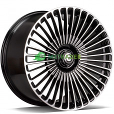 Carbonado Hurricane R21 W10 PCD5x112 ET50 DIA66.6 Black Front Polished
