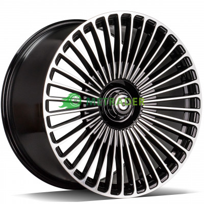 Carbonado Hurricane R20 W8.5 PCD5x112 ET35 DIA66.6 Black Front Polished