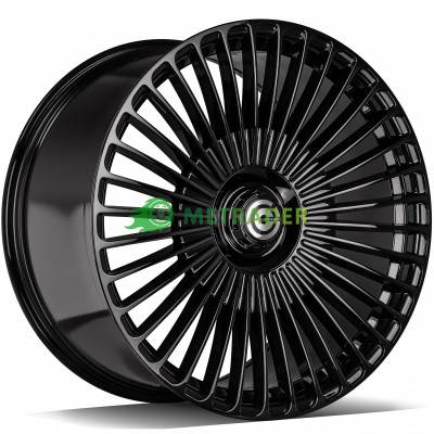 Carbonado Hurricane R20 W8.5 PCD5x112 ET35 DIA66.6 Black Glossy