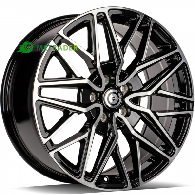 Carbonado Idaho R18 W8 PCD5x108 ET45 DIA67.1 Black Front Polished