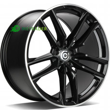 Carbonado Invention R21 W11 PCD5x112 ET49 DIA66.6 Black Glossy Lip Polished