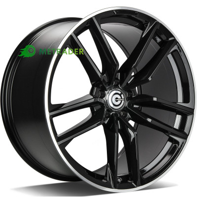 Carbonado Invention R21 W11 PCD5x112 ET49 DIA66.6 Black Glossy Lip Polished