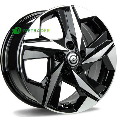 Carbonado Kioto R16 W6.5 PCD5x114.3 ET40 DIA73.1 Black Front Polished