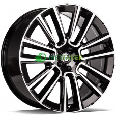 Carbonado Knockout R20 W9 PCD5x108 ET38 DIA67.1 Black Front Polished