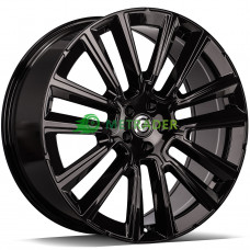 Carbonado Knockout R19 W8 PCD5x108 ET42 DIA67.1 Black Gloss