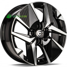 Carbonado Loire R16 W6.5 PCD4x108 ET32 DIA65.1 Black Front Polished
