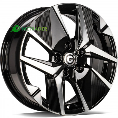 Carbonado Loire R16 W6.5 PCD5x108 ET40 DIA65.1 Black Front Polished
