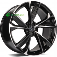 Carbonado Luxury R18 W8 PCD5x112 ET35 DIA66.5 Black Front Polished