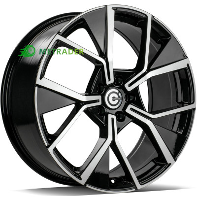 Carbonado Mannheim R20 W8.5 PCD5x112 ET38 DIA66.5 Black Front Polished