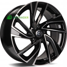 Carbonado Monaco R17 W7.5 PCD5x112 ET42 DIA57.1 Black Front Polished