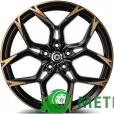 Carbonado Monster R18 W8 PCD5x112 ET40 DIA57.1 Black Half Matt with Cooper Front