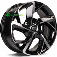 Carbonado Nantes R15 W6.5 PCD4x108 ET25 DIA65.1 Black Front Polished