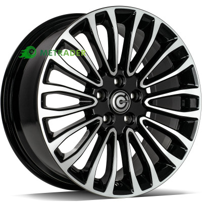 Carbonado Ohio R18 W8 PCD5x108 ET55 DIA63.4 Black Front Polished
