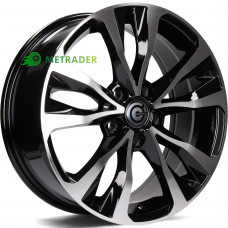 Carbonado Osaka R16 W6.5 PCD5x114.3 ET45 DIA73.1 Black Front Polished